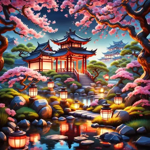 [WAC1-122]  Zen Garden - Rolled Paint By Numbers