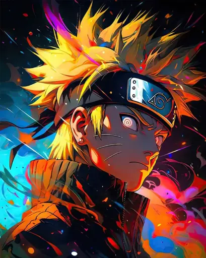 [WAC - 135]  Naruto - Rolled Paint By Numbers 