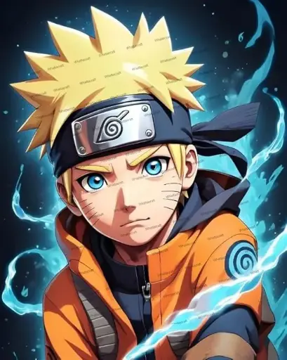 [MINI-97] Framed Mini Paint by Numbers - Naruto Anime Character