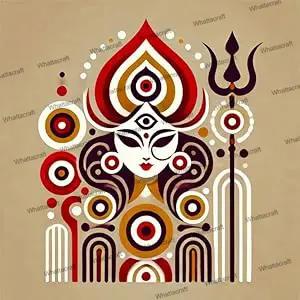 [MINI-102] Framed Mini Paint by Numbers - Durga Shakti