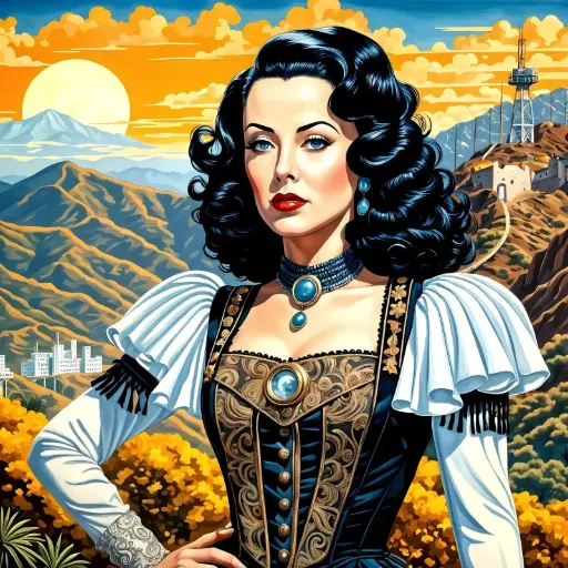 [WAC-143] Hedy Lamarr - Rolled Paint By Numbers 