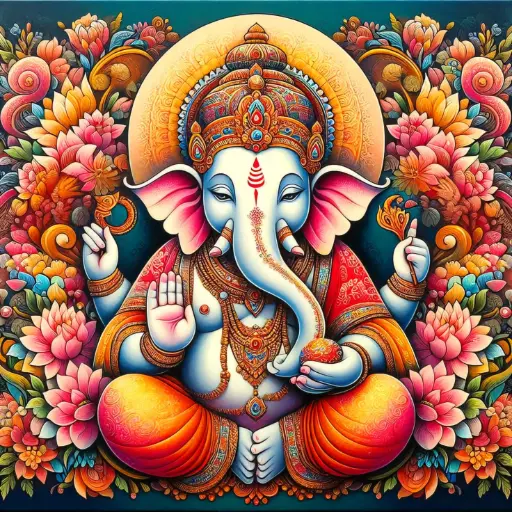 [WAC1-153] Ganapathi - Rolled Paint By Numbers 