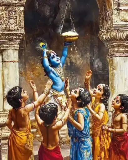 [WAC-156]  Matki fod By Krishan - Rolled Paint By Numbers 