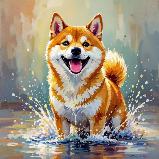 Shiba Inu - Rolled Paint By Numbers