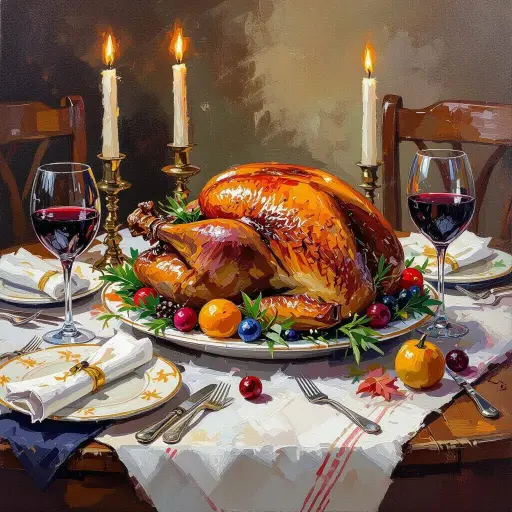 Holiday Feast - Rolled Paint By Numbers