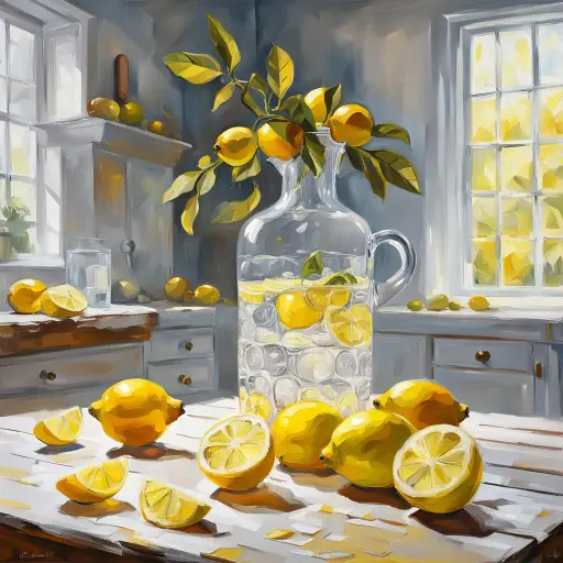 Lemons and Lemonade - Rolled Paint By Numbers